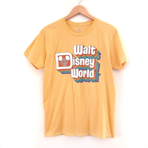 Disney Tops - Walt Disney World Parks Retro Yellow T-Shirt